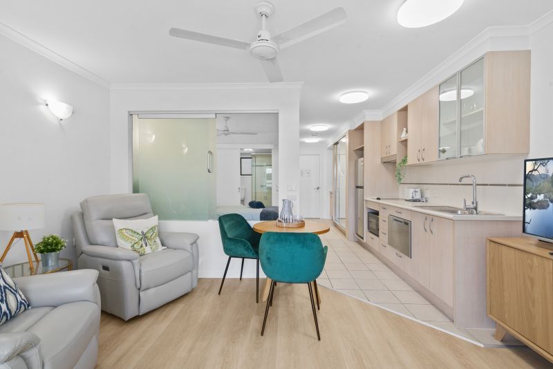 North-facing studio apartment