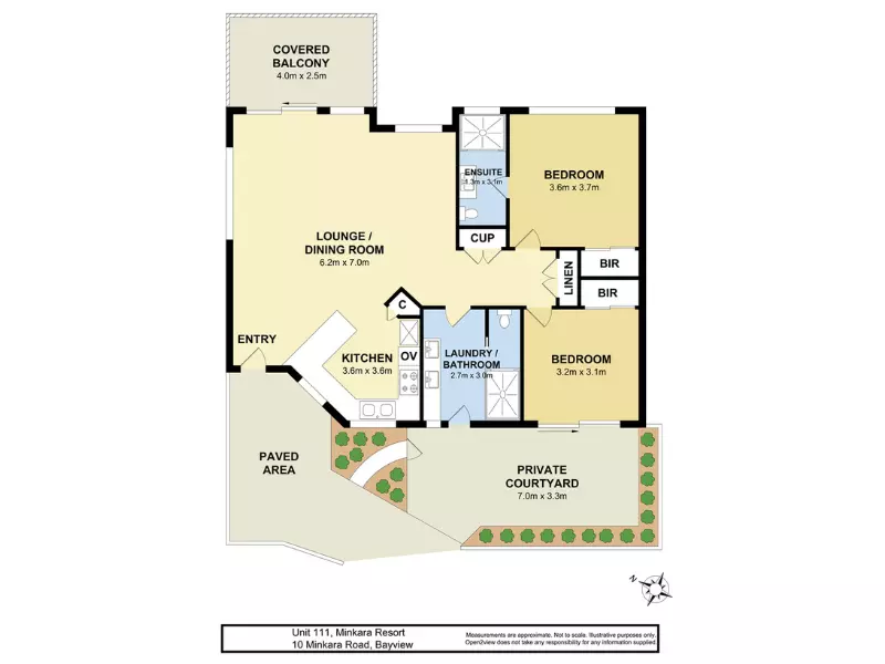 Aveo Minkara Resort Apartment 111 : Ground Floor 2 Bedroom Apartment with Courtyard & Balcony