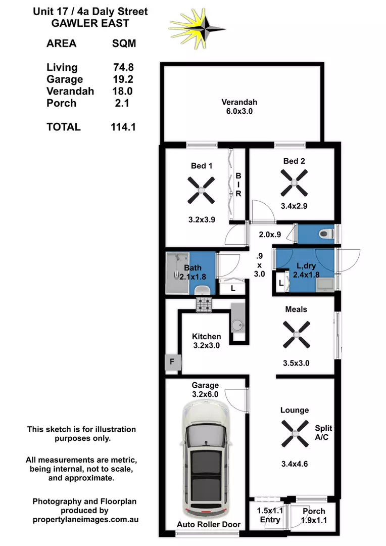 Two Bedroom with Garage - Private Location