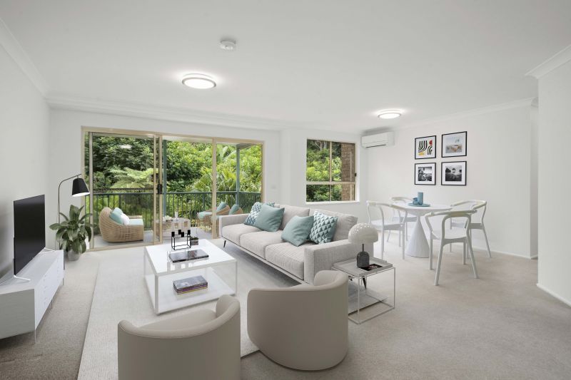 Peaceful 2-bedroom residence embraced by greenery