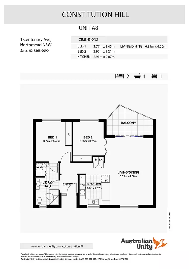 Garden setting North facing ground level unit