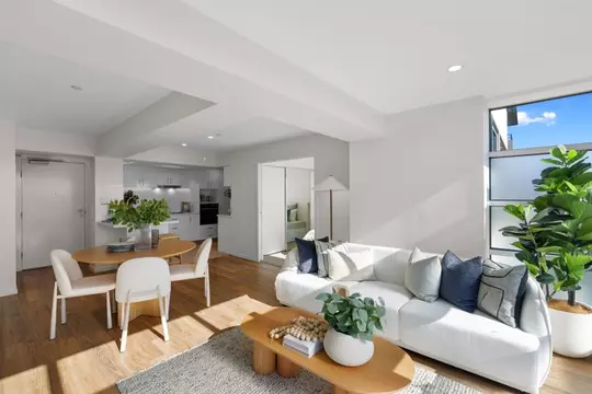 North-facing two-bedroom apartment