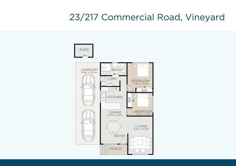 Newly Refurbished Two-bedroom Home