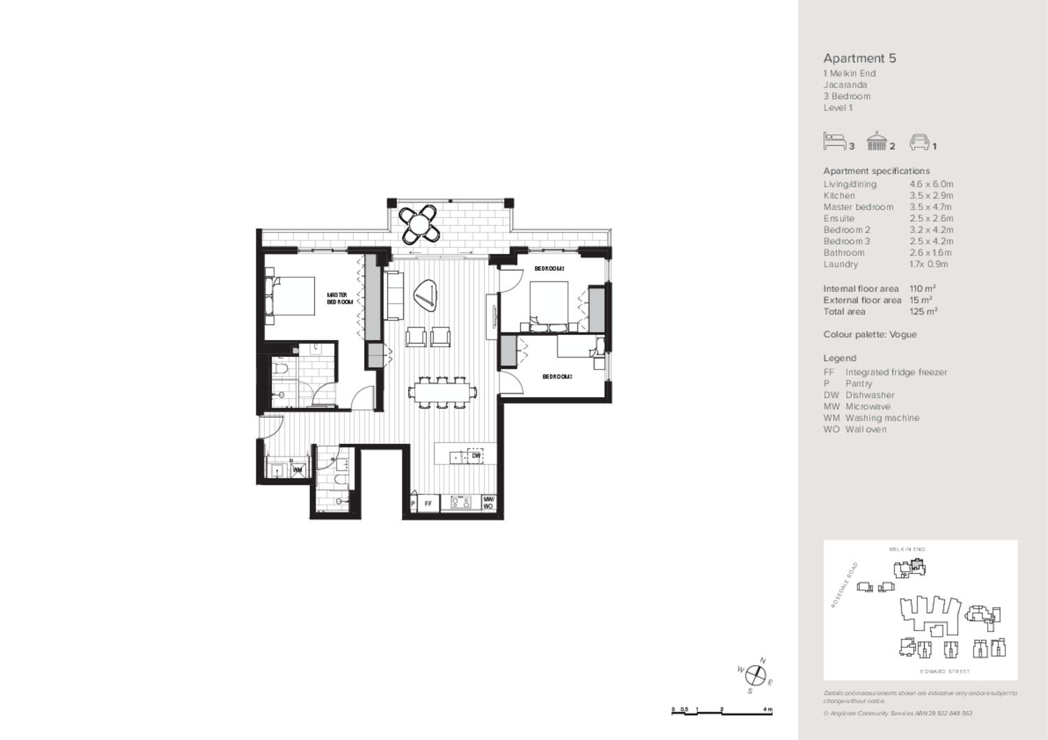 Three-Bedroom Apartment at Gordon Quarter