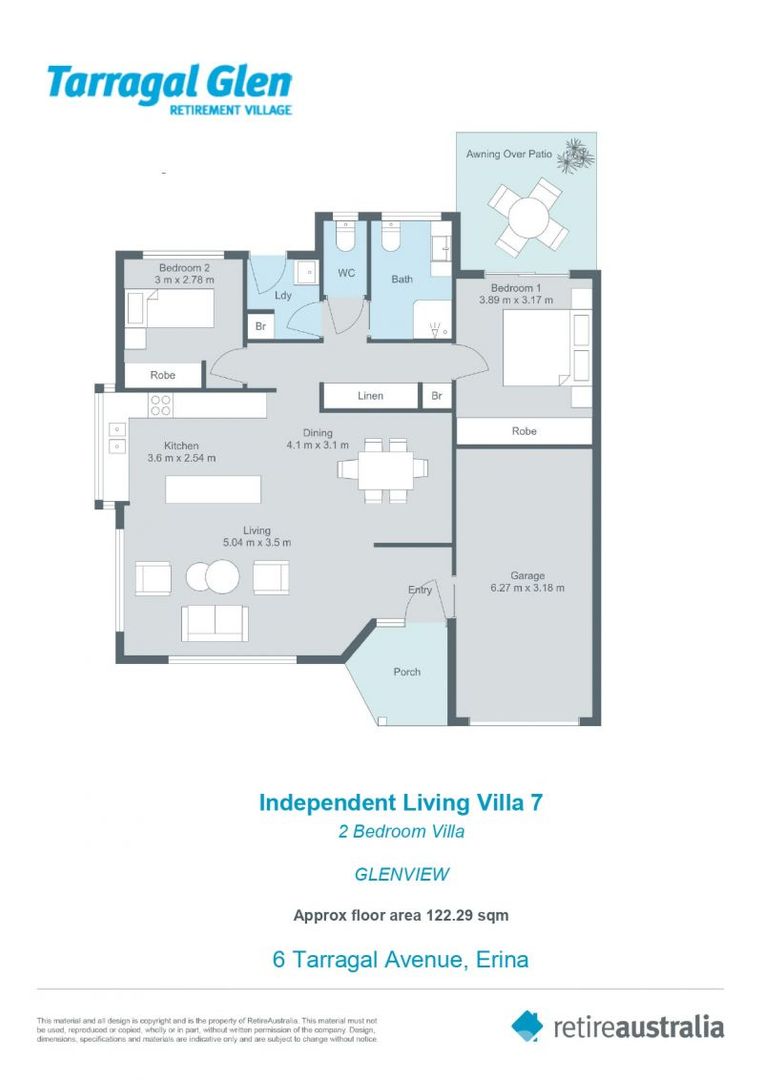 Sunny two-bedroom on the parkland