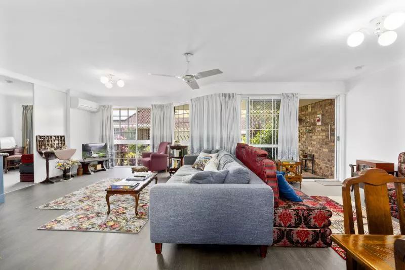 Beautiful two-bedroom, one bathroom villa with covered rear entertaining area.