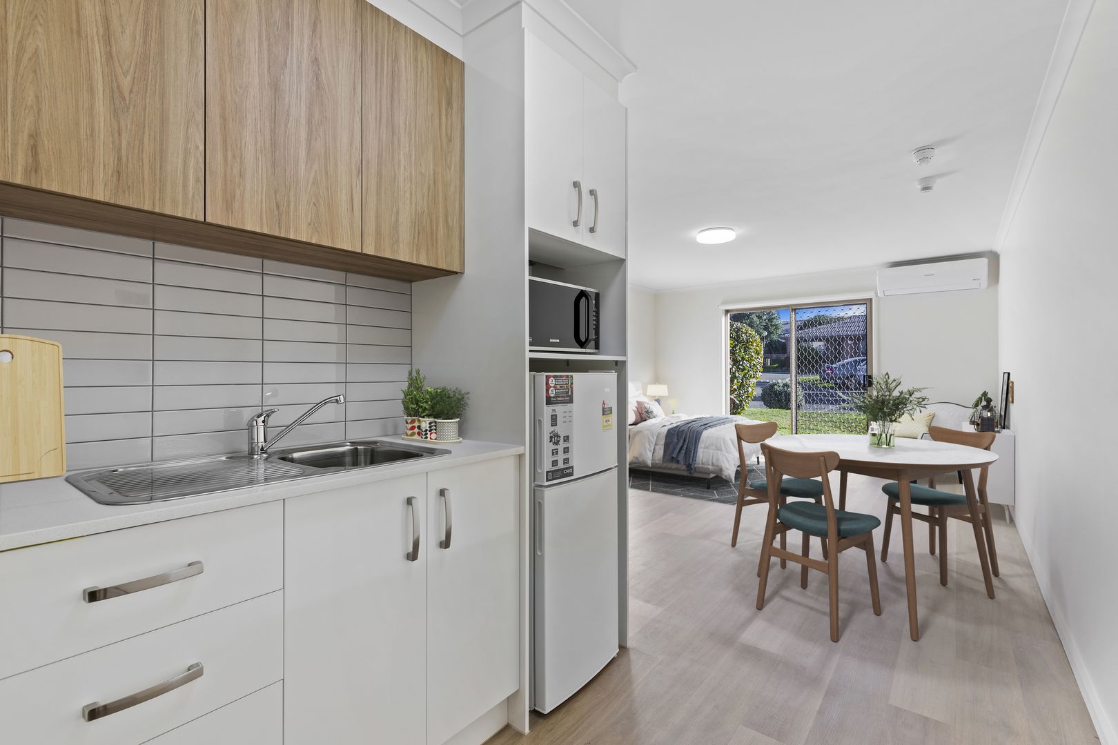 Your own apartment with chef prepared meals, no cleaning, great village!