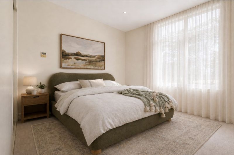Spacious two-bedroom apartment with north-facing balcony