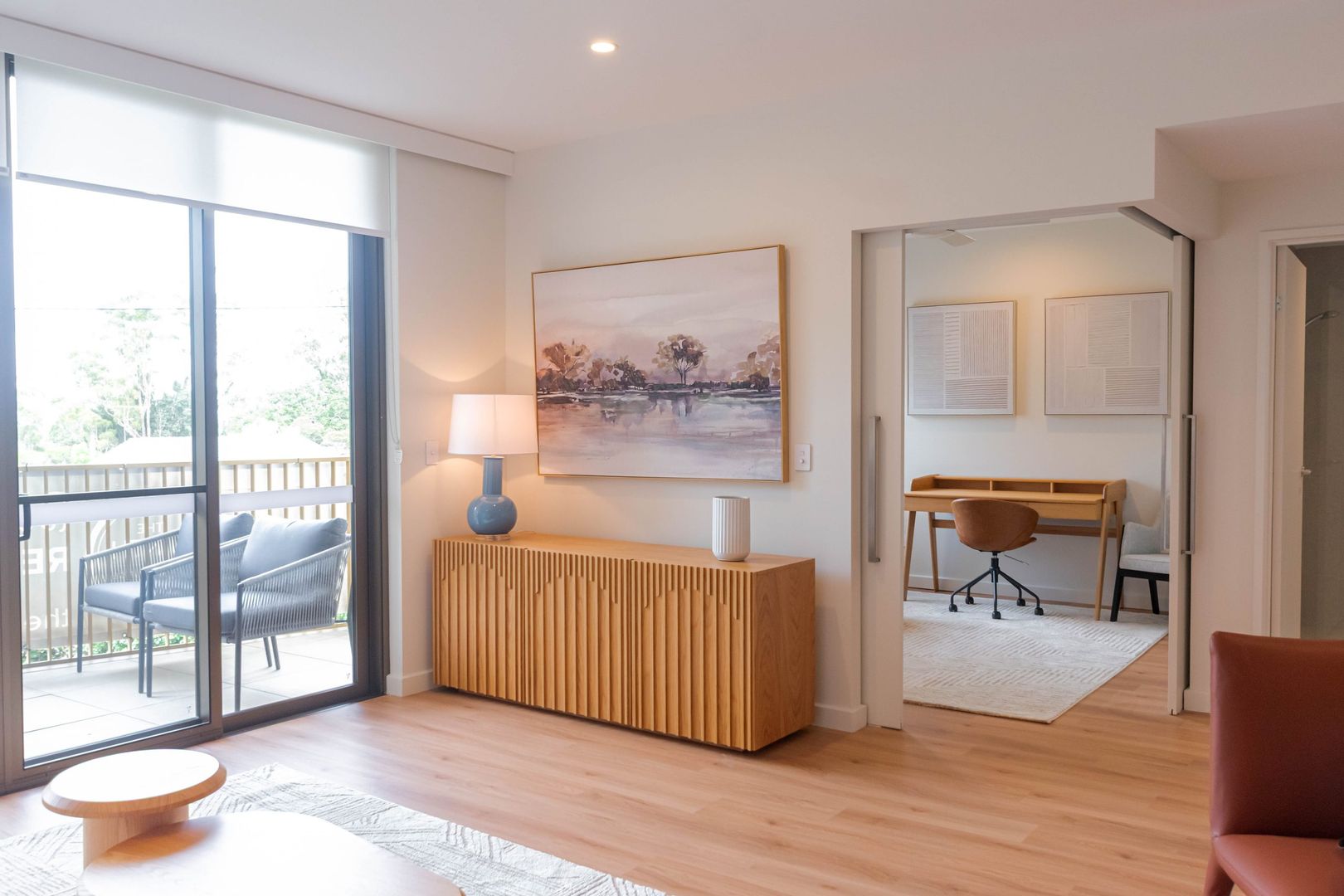 Enjoy a corner outlook over the golf course