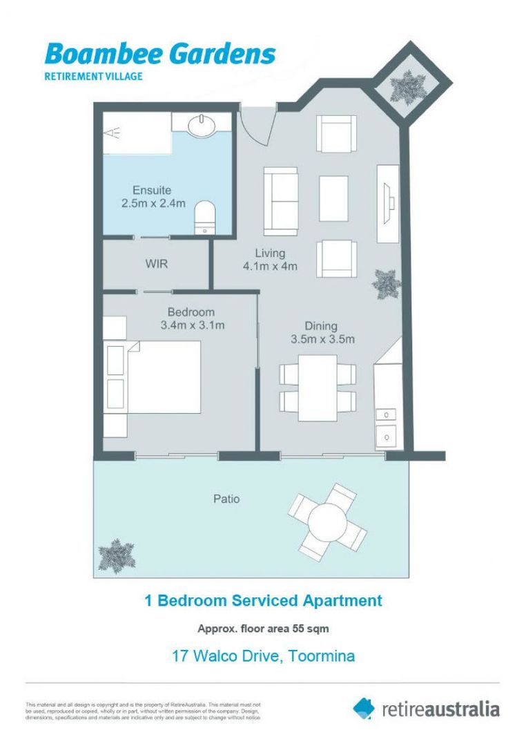 Fully refurbished apartment with chef-prepared meals and cleaning included