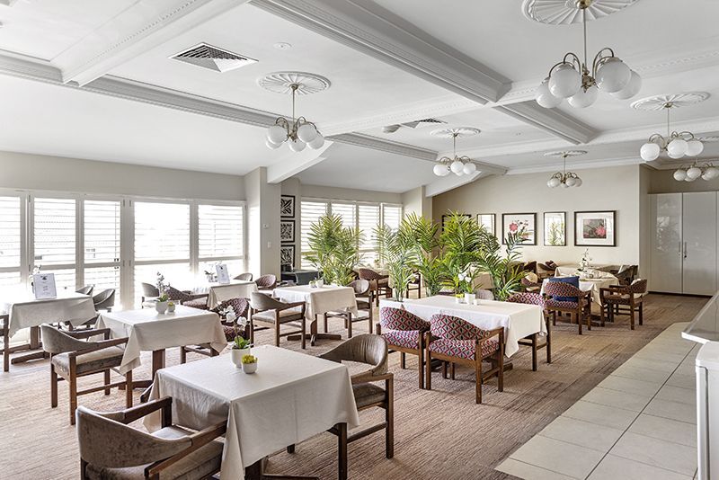 Perfectly located unit overlooking lush, green gardens.