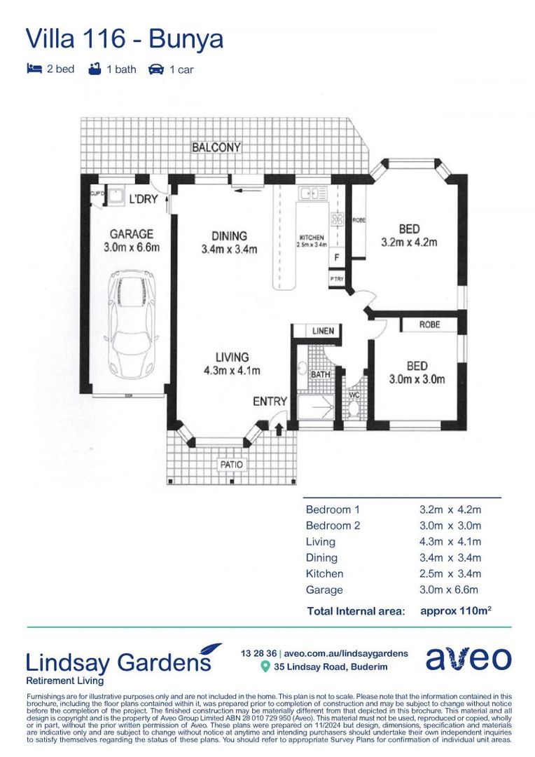 Spacious villa with lock up garage!
