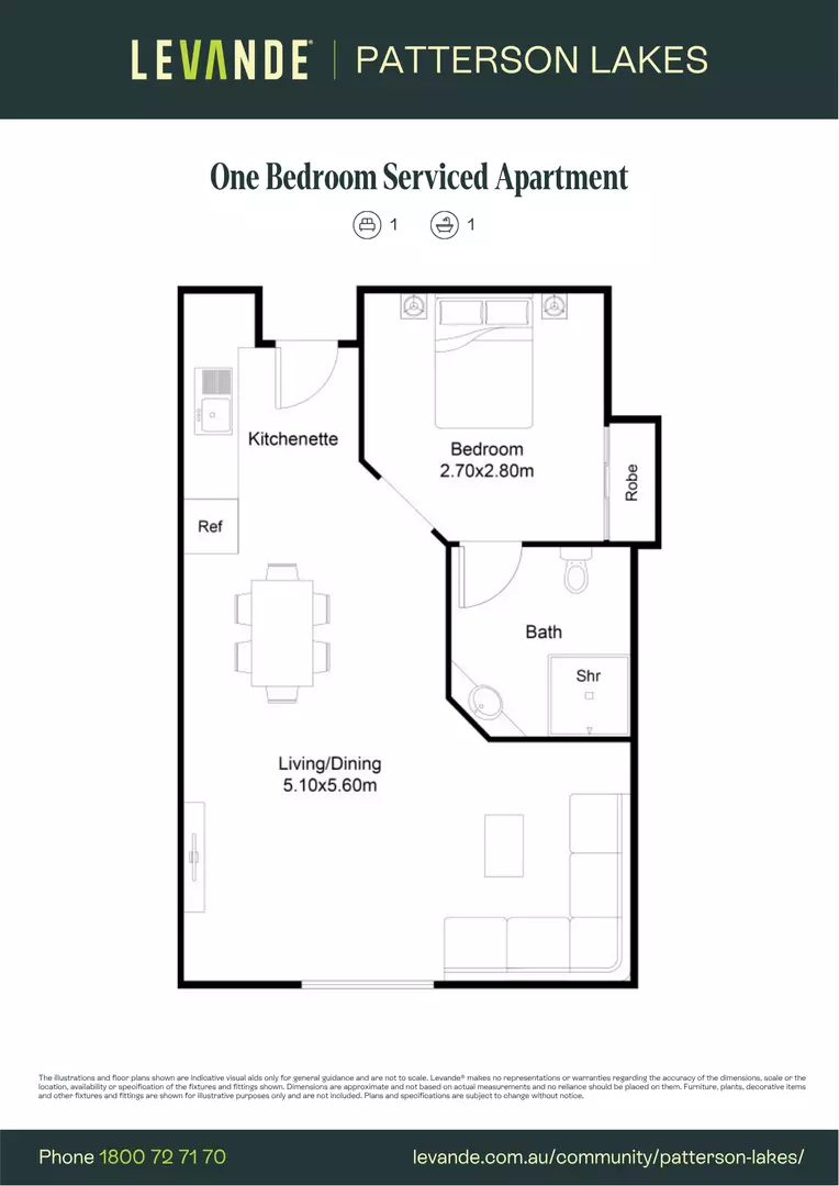 One Bedroom | Serviced Apartment 415