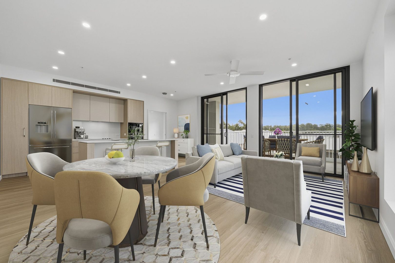 Elegant Apartment with Sunlit Balcony with this 'Finch Design'