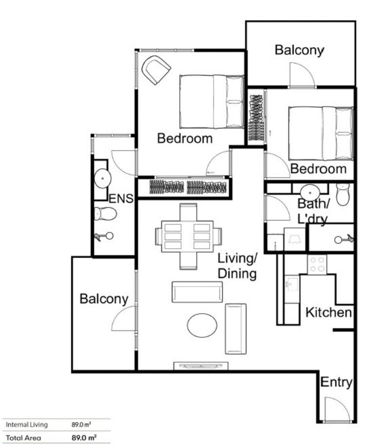 Bright Corner Apartment with City Views