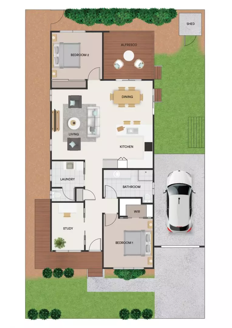 Lifestyle Communities Shepparton - Generous alfresco in quiet location