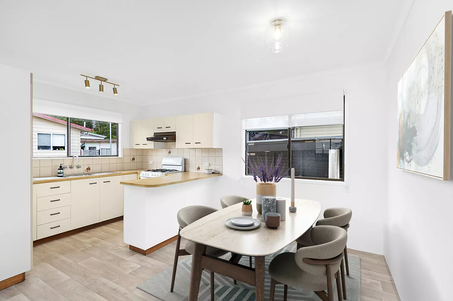 SOLD - Light and Open - 2 Car Spaces on the site - Freshly Painted and Presented