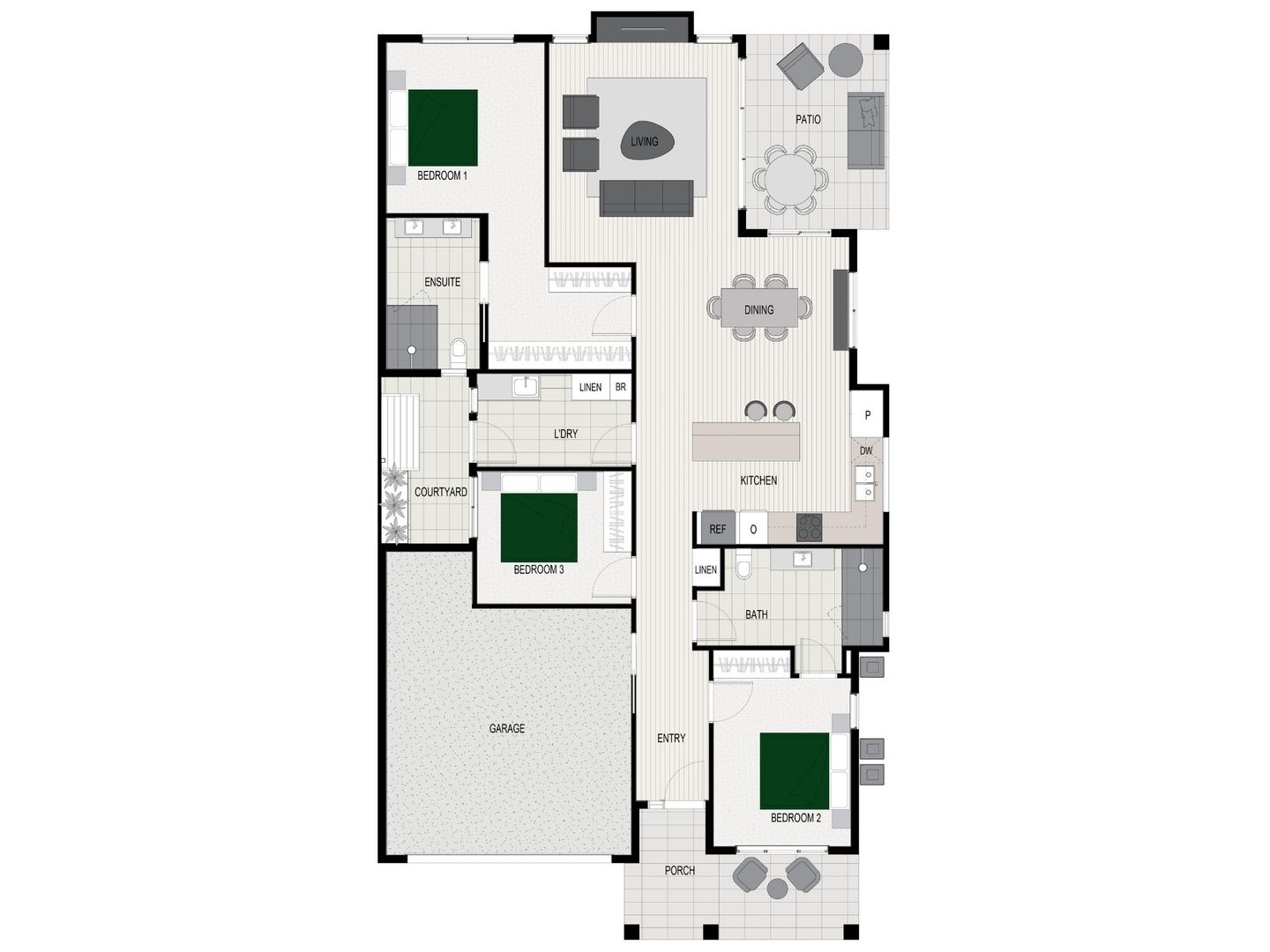 Halcyon Gables - The Springbrook | 3 bedroom home
