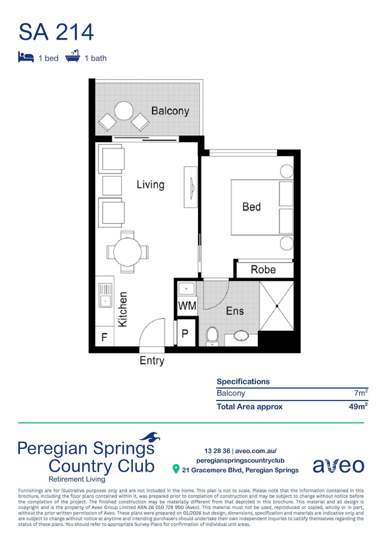 Sunny 1-bedroom apartment with beautiful community views