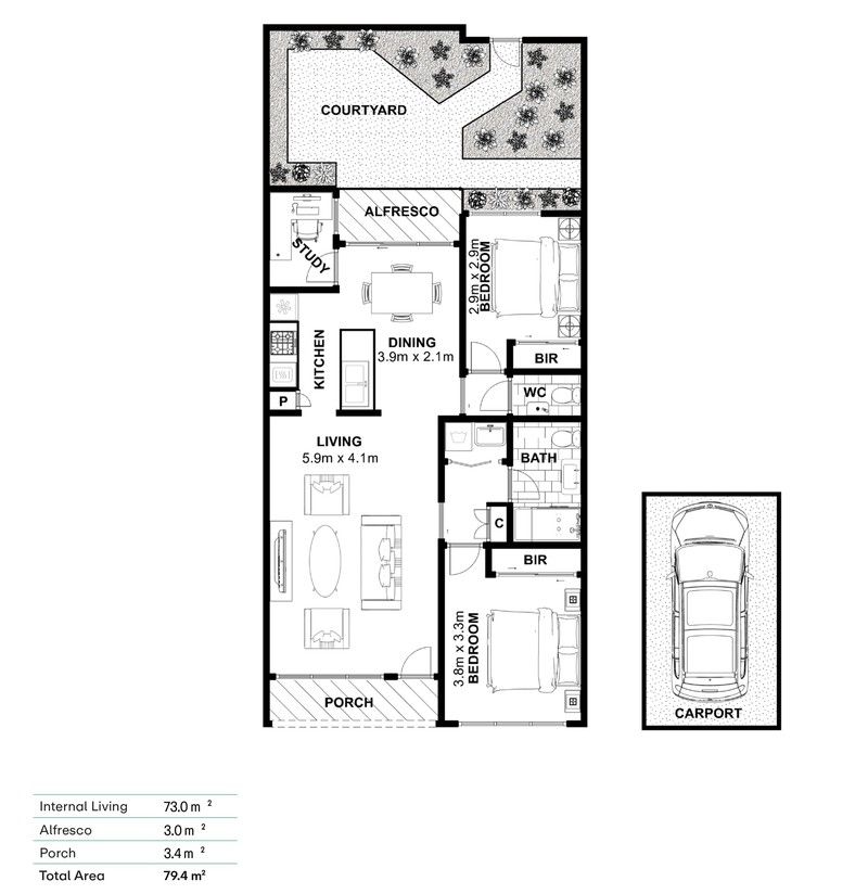 Two-Bedroom Retreat, Renovations Underway