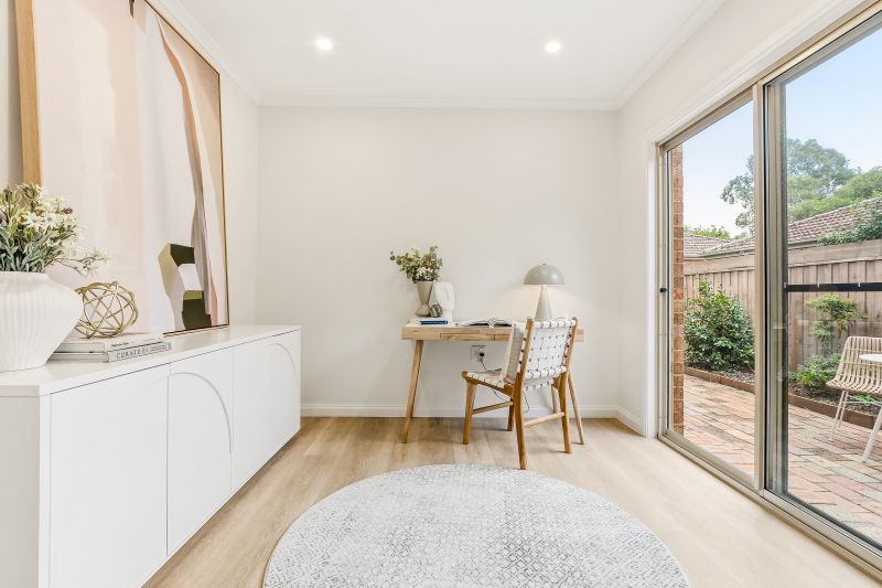 Enjoy park views and privacy in this 2-bedroom villa