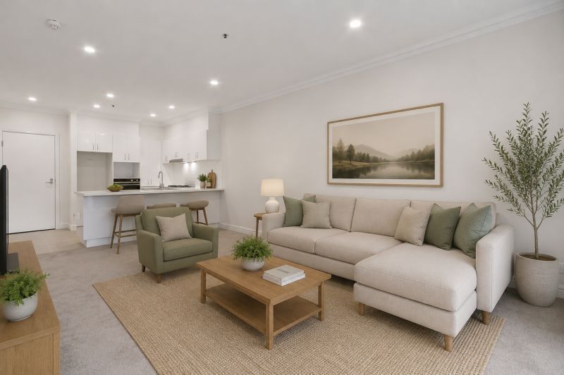 Light and bright one-bedroom apartment