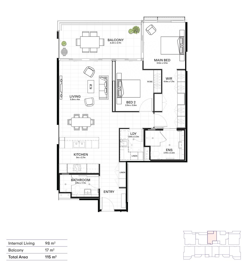 Exquisite Two-Bedroom Apartment with Scenic Northern Views – Enquire Today!