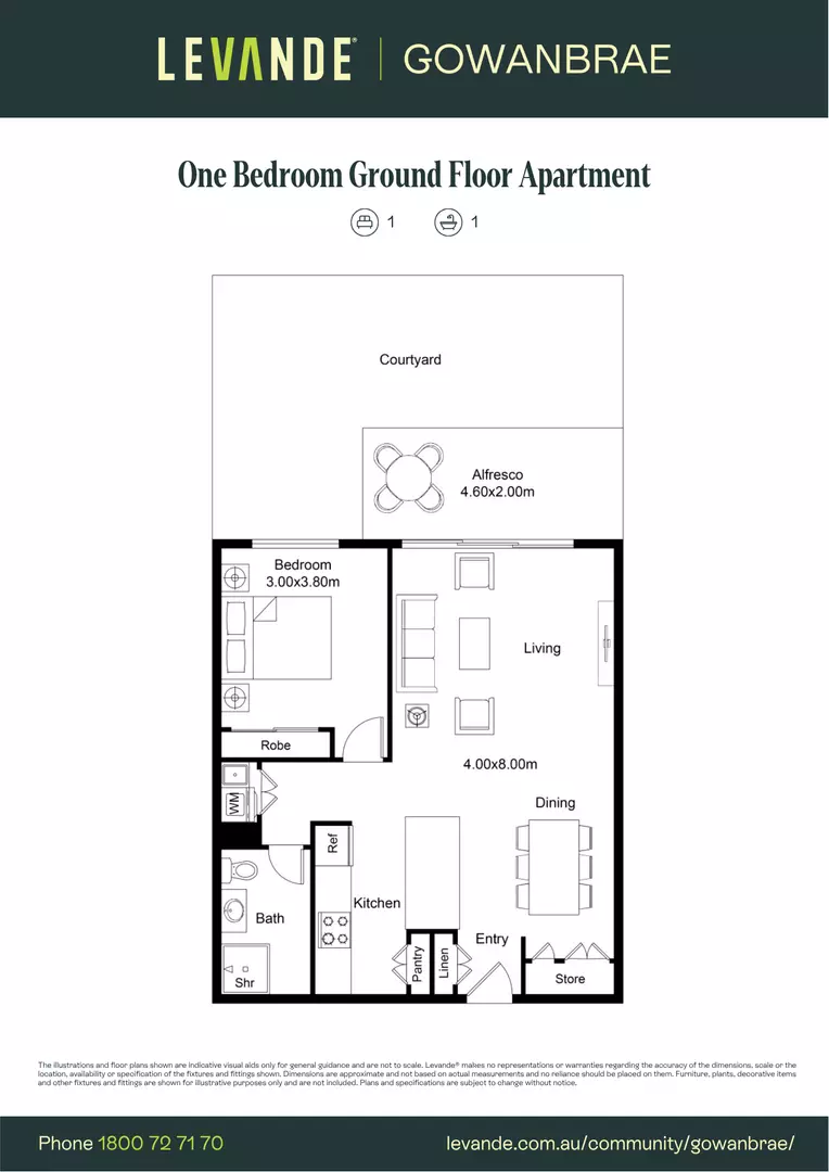 One Bedroom | Apartment 305