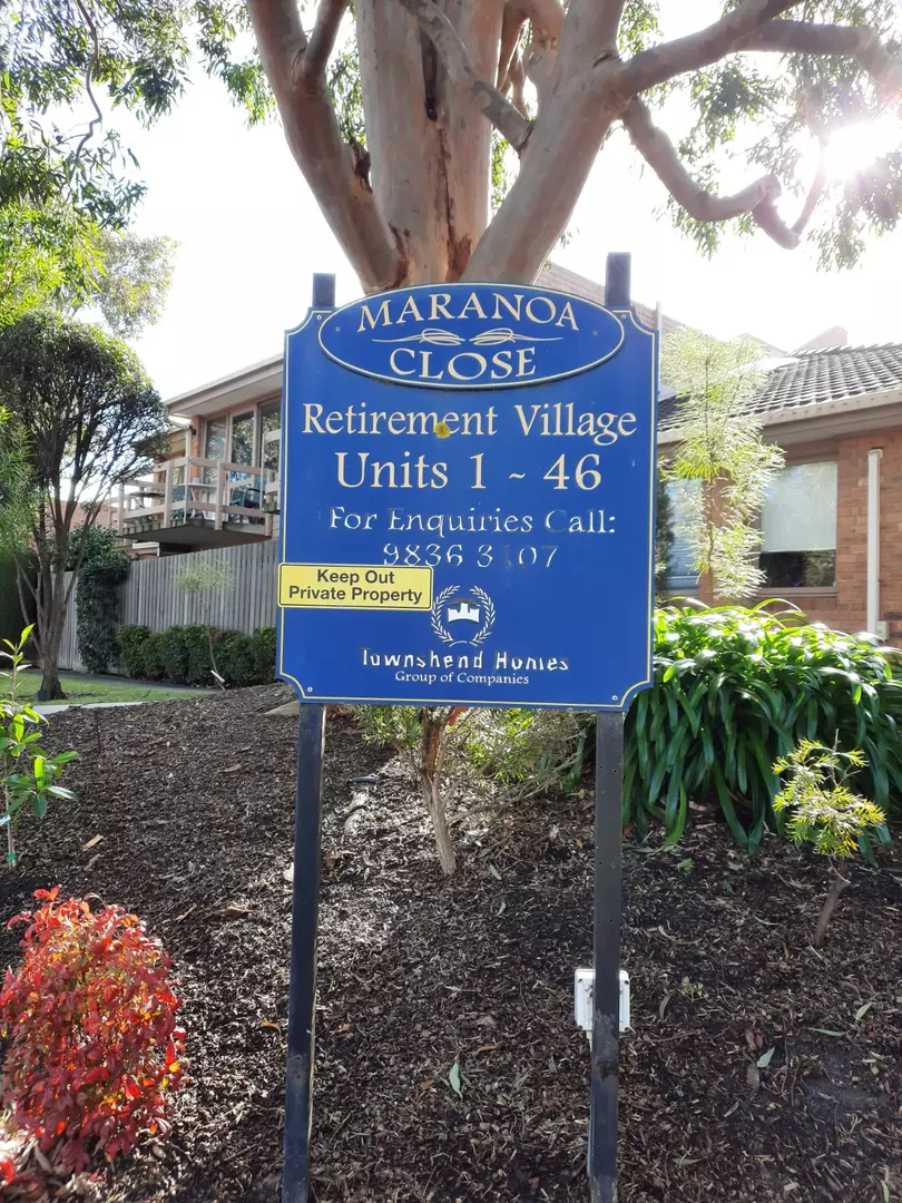 Maranoa Close Retirement Village 2a Kireep Road Balwyn Unit 41 $490,000 Strata Title
