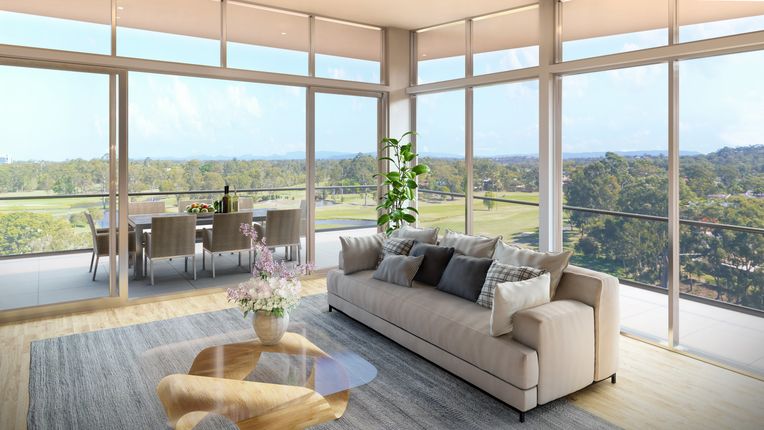 View from an apartment at Living Choice's Parkwood project