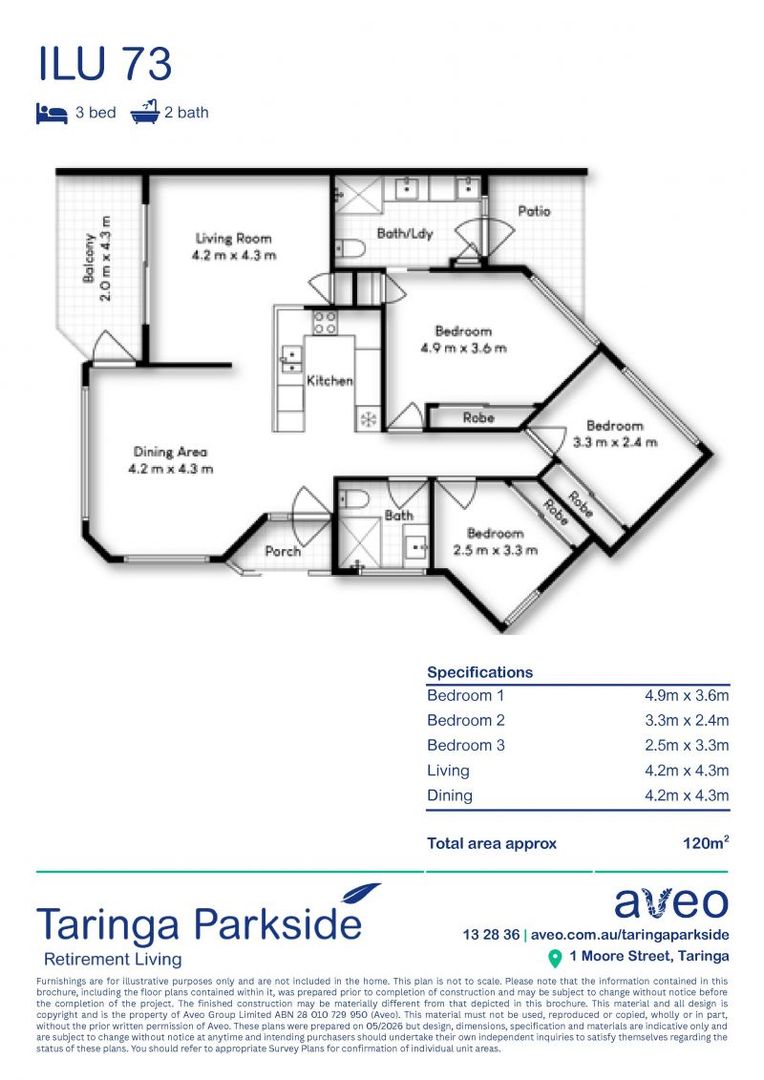 Modern three-bedroom villa