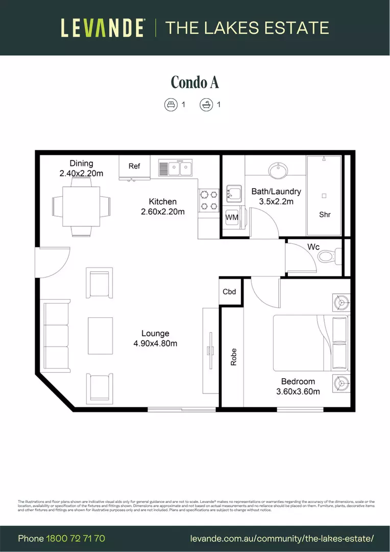 One Bedroom | Apartment 112