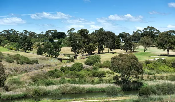 Panoramic landscapes River and Golf Course