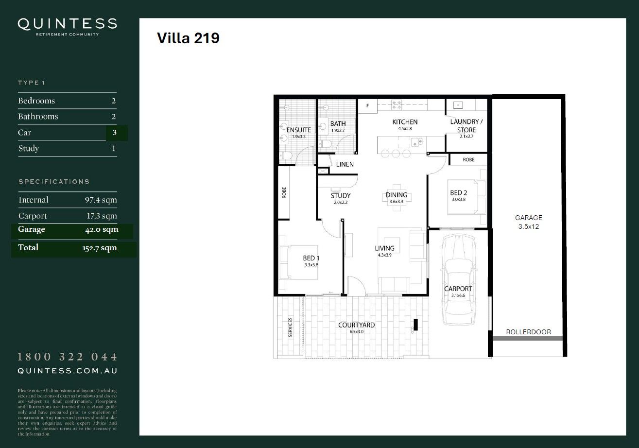 One of a kind - 3 Car Villa - Villa 219