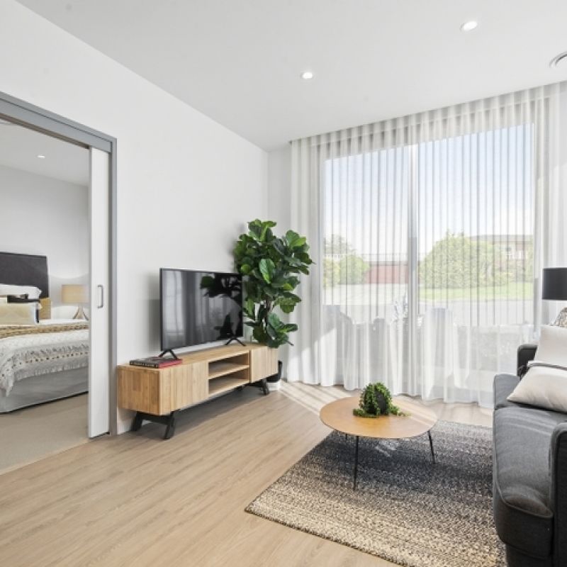 Easy lift access and gorgeous light filled corner apartment