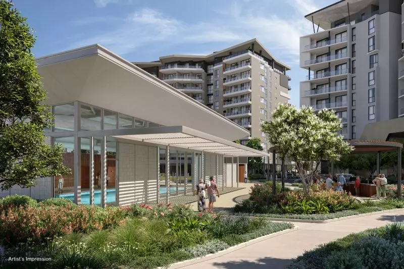 Generous, light-filled two-bedroom residence with a private balcony