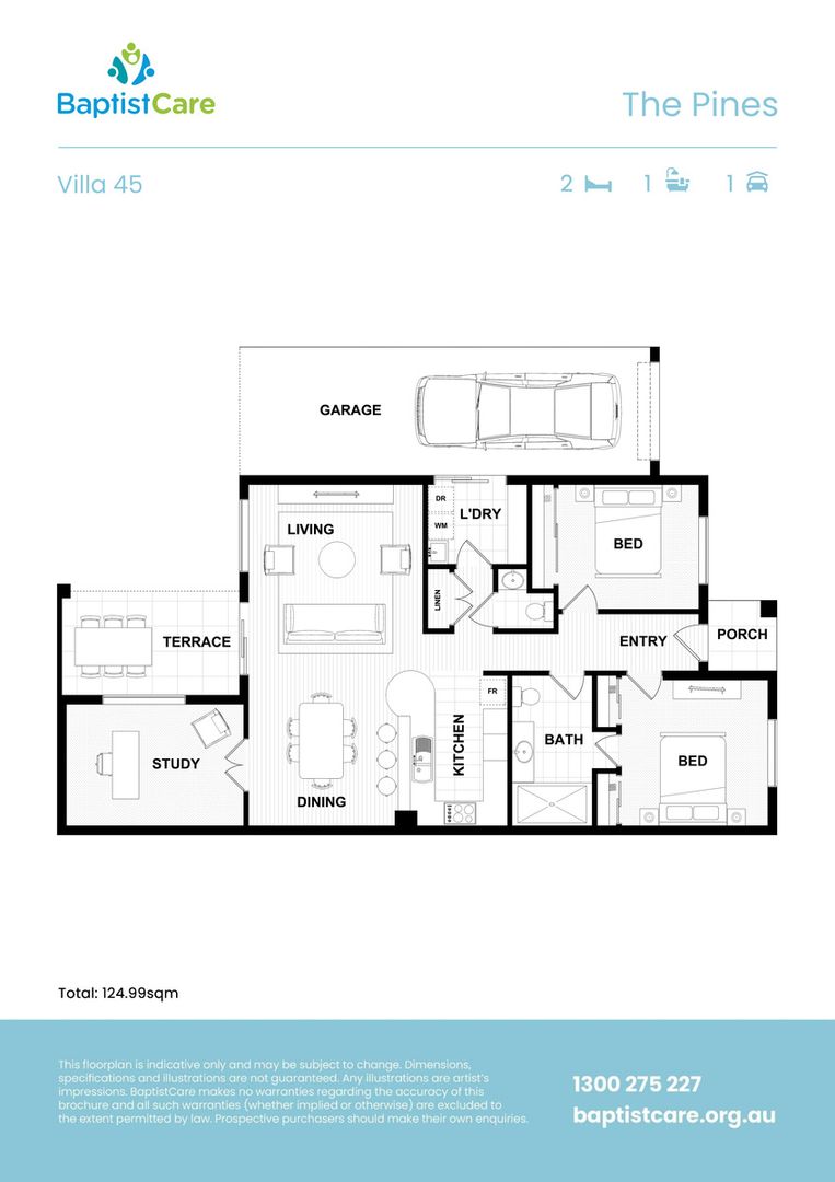 Fresh, Light-Filled Villa with Modern Comforts and Low-Maintenance Living