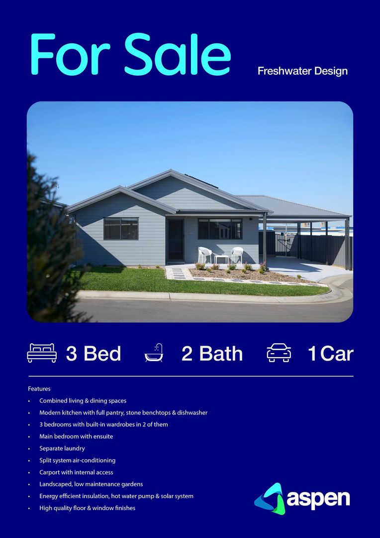 3-bedroom 'near new' home. Move-in ready.