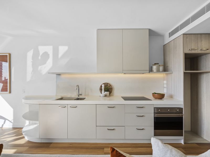 Seamless and light-filled one-bedroom apartment