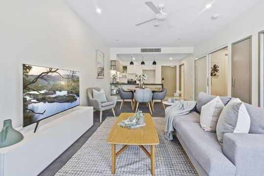 Open-plan two-bedroom apartment