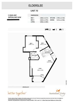 Over 55's Ground Floor 2 Bedroom with Garage