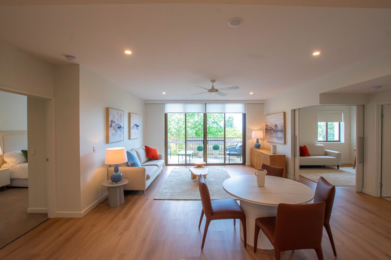 Enjoy a corner outlook over the golf course