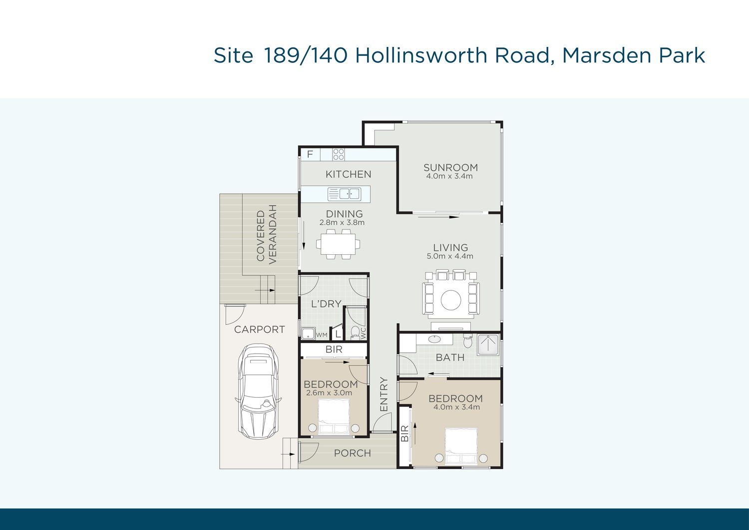 Two Bedrooms Plus Sunroom