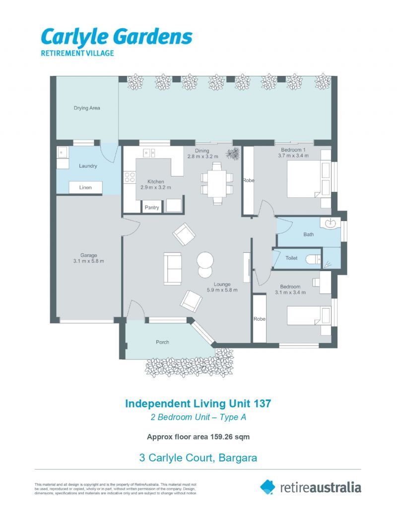 DEPOSIT TAKEN. Ready to move into - two-bedroom villa in a quiet cul-de-sac