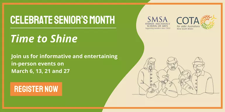 COTA NSW INVITES YOU TO SHINE THIS NSW SENIORS FESTIVAL 