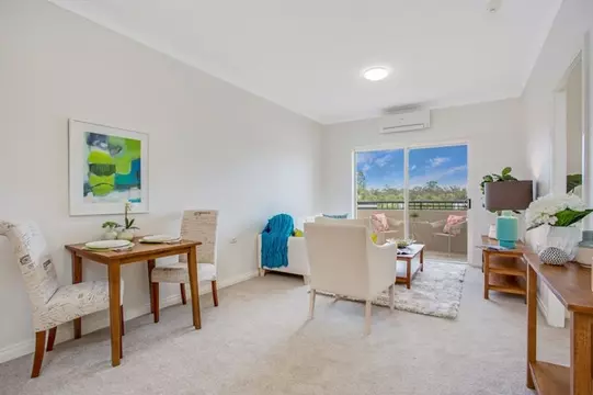 Sunny and bright assisted living apartment