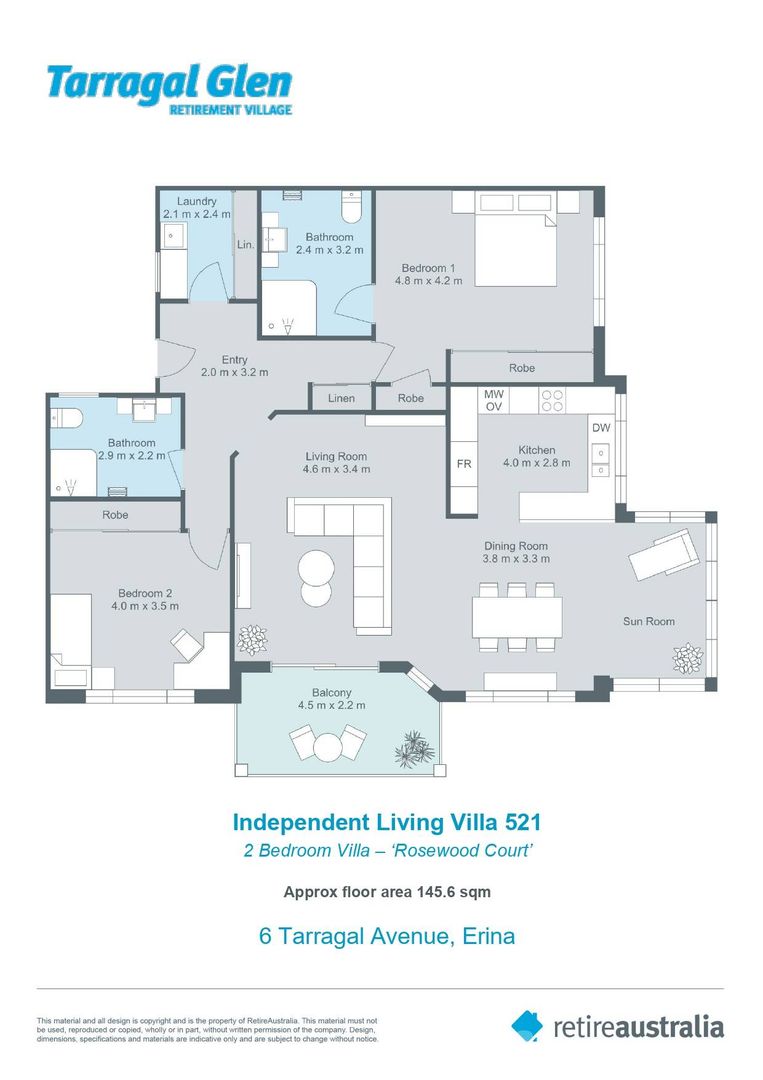 Live like royalty in the 'Exclusive" Rosewood Court Apartment building at Tarragal Glen