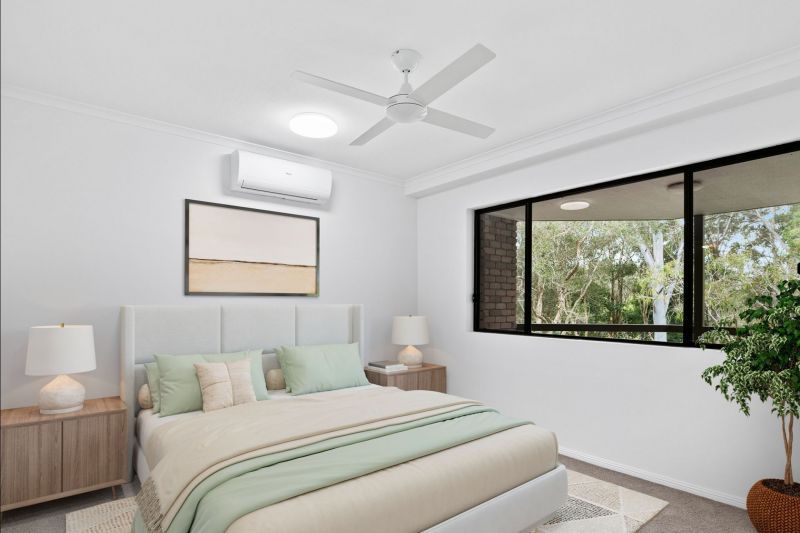 Charming three-bedroom lower ground apartment surrounded by lush greenery
