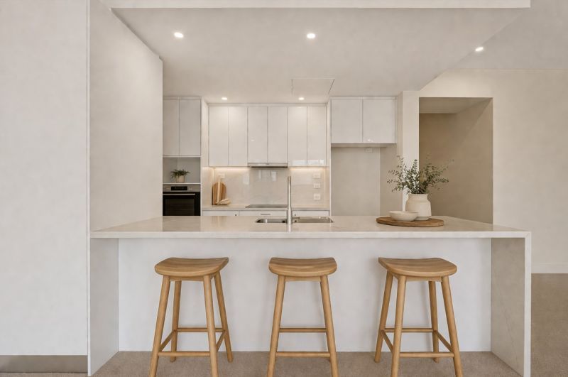 Spacious two-bedroom apartment with north-facing balcony