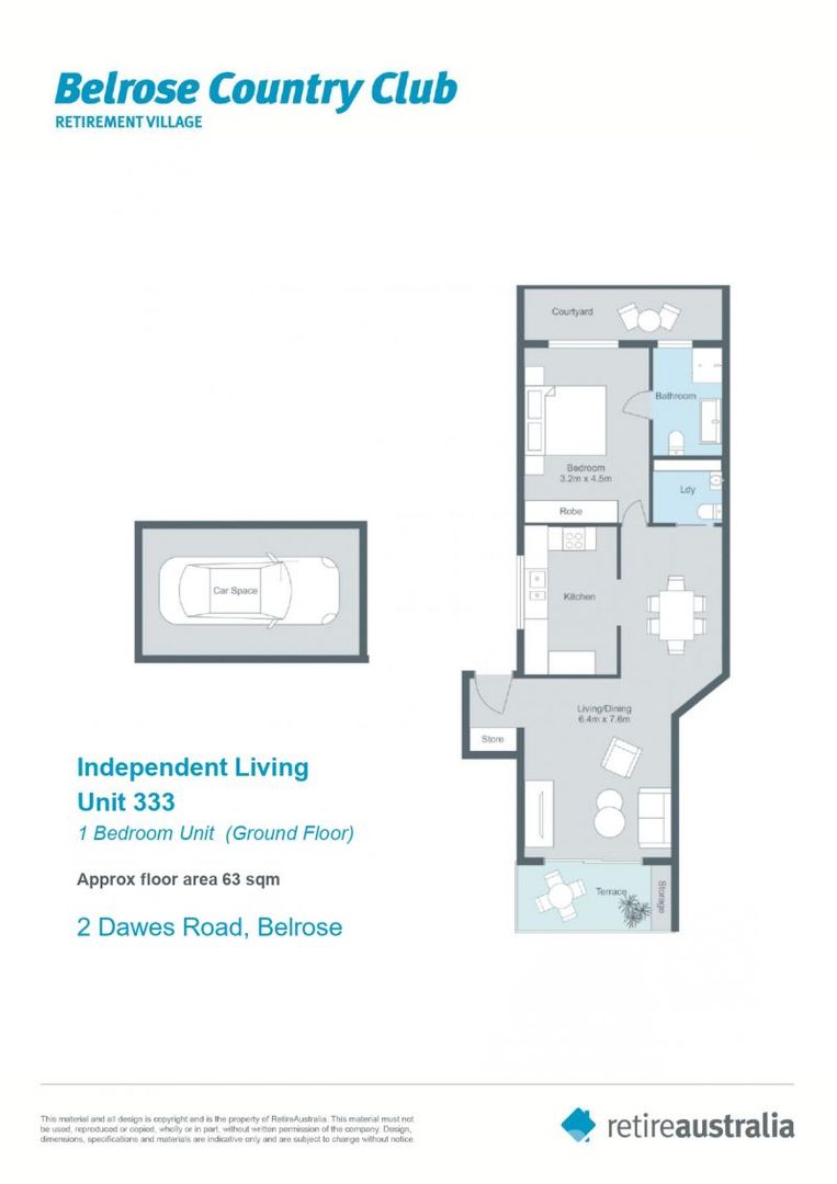 Stunning garden unit with sunny north-facing terrace and district views